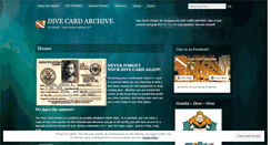 Desktop Screenshot of divecardarchive.com